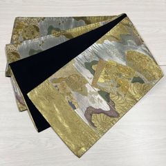 袋帯 　三十六歌仙 絵巻　引箔本金箔二重織 袋帯 三十六歌仙 絵巻 引箔本金箔二重織 - メルカリ