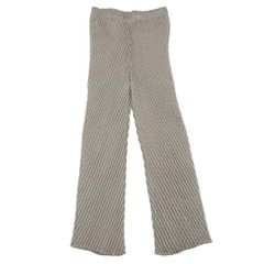 PLEATS PLEASE イッセイミヤケ ストレートパンツ シャンパンゴールド
