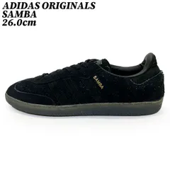 【クーポン】スニーカー シューズ アディダス オリジナルス サンバ スウェード ブラック 26.0cm ADIDAS ORIGINALS SAMBA B75682 正規品 中古 古着 ブランド 匿名配送