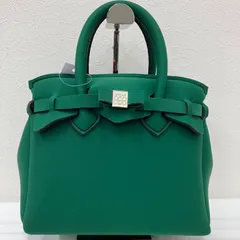 Y2925 　SAVE MY BAG　セーブマイバッグ　トートバッグ　ハンドバッグ　ミニハンド　グリーン　無地　レディース　シンプル　きれいめのサムネイル