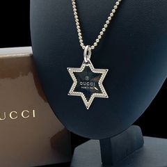 付属品有り◎スターオブダビデ☆ GUCCI グッチ ネックレス シルバー 
