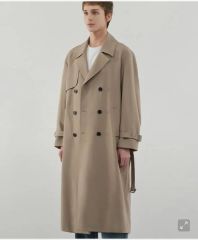 最終値下げ) rokh h&m ボタンディテールツイルトレンチコート - メルカリ