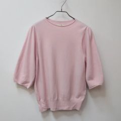 kcsr様yori 定価2.3万円コットンパフスリーブ ニットトップ ピンク