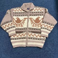 LONGHOUSE ロングハウス カウチンセーター カモ ダック カナダ製 40