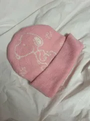 SNOOPY ピンク ジャパン ヴィンテージ ビーニー ギャル ピーナッツ