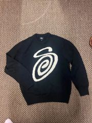 Stüssy クルーネック ニット セーター ブラック - メルカリ