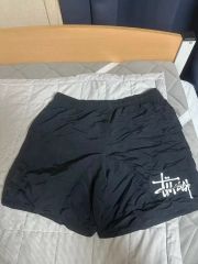 極美品】NIKE × STUSSY コラボ ナイロン ショーツ 黒 L - メルカリ