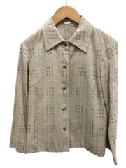 BURBERRY LONDON/バーバリー/コットン100％/チェック柄/ジャケット/サイズ40/ベージュ系/レディース/FG0016のサムネイル