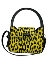 KATE SPADE/ケイトスペード/レオパード/ミニバッグ/イエロー×ブラック/レディース/FD0150