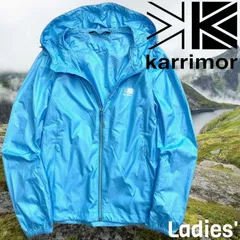 Karrimor カリマー Clitex 撥水 通気性 メッシュ フーデッド ウィンドブレーカー マウンテンパーカー ジャケット ブルゾン トレッキング 登山 アウトドア レディース 1KAJKM20469 ライトブルー 90(S)▲010▼60501m01