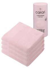 carari(칼라리) 헤어드라이 타올 흡수력[3배]의 마이크로 화이버 ONE 핑크 4매 세트 섬유의 틈새에 재빠르게 흡수