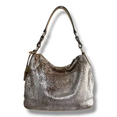 miu miu Archive Python  Leather Shoulder Bag Metallic Silveミュウミュウ archive ワンショルダーバッグ パイソン  レザー メタリック シルバー系 Y2Kのサムネイル