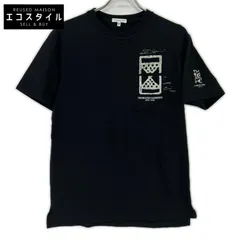Engineered Garments エンジニアードガーメンツ ﾌﾞﾗｯｸ THE FIRST&THE FUTURE ｸﾛｽｸﾙｰﾈｯｸ Tｼｬﾂ Sのサムネイル