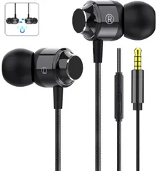 イヤホン 有線 イヤフォン マイク付き 磁気設計 絡み防止 HiFi音質 重低音 快適な装着感 高遮音性 音漏れ防止 リモコン付き 通話対応 インナーイヤー型 ステレオイヤフォン 音量調整 ヘッドホン 対応 スマートフォン/PC/MP3/Switch/Andr
