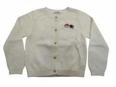 ファミリア Familiar ベビー服 トップス ニット カーディガン ホワイト 100