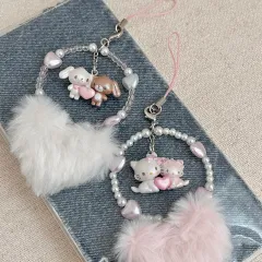 Sanrio(サンリオ) 新品(新品) ふわふわハート チャーミーキティ LOVE YOURSELF 承 'Her' キュート シュガーバニーズ まとめ ストラップ キーホルダー