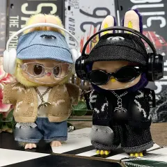 Labubu ヒップホップ 衣装 ぬいぐるみ服 セット