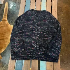 ヴィンテージ ハンドメイド ニット カーディガン 日本 ヴィンテージ