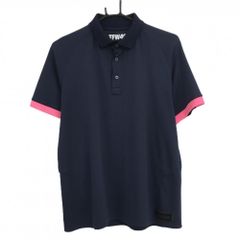 超美品】カールカナイゴルフ 長袖ハイネックシャツ 杢ボルドー ロゴ