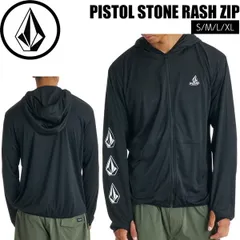VOLCOM PISTOL STONE RASH Z ボルコム ピストルストーンラッシュジップ ラッシュガード メンズ 長袖 ラッシュT フルジップ UVカット 水着 速乾 ストレッチ サーフィン 海 プール 日焼け対策 2026 春夏のサムネイル