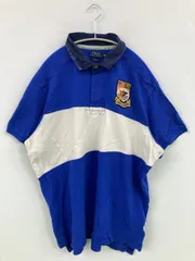 Polo Ralph Lauren ポロラルフローレン ポロシャツ XXL ブルー ボーダー柄 半袖