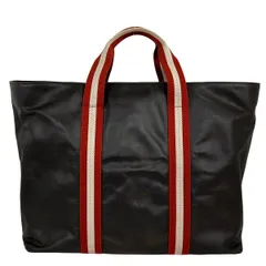 BALLY(バリー) ハンドバッグ - ダークブラウン×ブラウン×白 レザー