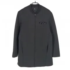 レノマ レディース 1Bベルベット 鋲装飾 パイロットジャンパー ジップアップ ジャケット ブラック 85 (HU28966)のサムネイル