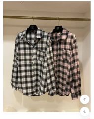 マカフィー MACPHEE ダークグリーン レース編み 長袖ブラウス 緑 