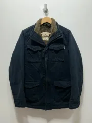 S ホリスター ネイビー ファー 裏地 マウンテンパーカー ジャケット