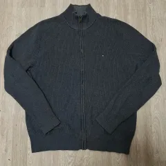 トミーヒルフィガー メンズ コットン ニットジップアップ L/100