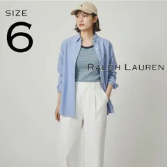 【美品】Ralph Laurenラルフローレン US規格 クラシックフィット 胸カラーポニー刺繍 コットン製 オックスフォードBDシャツ 6(L) サックスブルー  【古着】【中古】【送料無料】