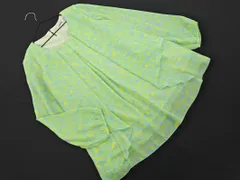 新品 ALPHACUBIC アルファキュービック シフォン 花柄 ブラウス シャツ size9R/ライトブルーx黄 ■◇ レディースのサムネイル