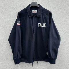 CALEE 中綿コーチジャケット サイズL ネイビー - メルカリ