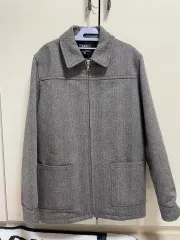 A.P.C. ウール ヘリンボーン ジップアップ ジャケット Mのサムネイル