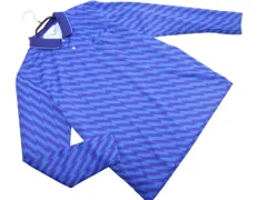 LANVIN ランバン SPORT 総柄 長袖 ポロシャツ size40/青 ■◇ メンズのサムネイル