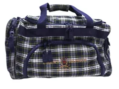 TOMMY HILFIGER トミーヒルフィガー ゴルフ チェック ダッフル ボストン バッグ 紺ｘ緑ｘ黄 ■■ メンズ