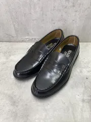 HARUTA ハルタ コインローファー #6550 シューズ size24.5/クロ  ■■ レディース