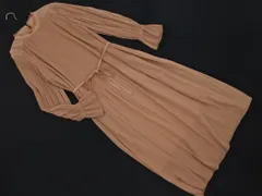 URBAN RESEARCH ROSSO アーバンリサーチロッソ シフォン プリーツ ワンピース sizeF/ベージュ ■◇ レディース