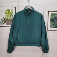ALO YOGA アロヨガ ハーフ ジッパー クロップド エレベーション カバーアップ XS サイズ