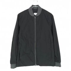 エストネーション【極美品】ラムレザー＆ナイロン切替 ドライバーズジャケット sankyo shokai（三京商会） ラムレザー ライダース ジャケット メンズ ジャケット・アウター