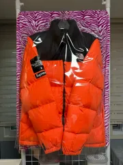 L 新品 シュプリーム THE NORTH FACE ザノースフェイス Nuptse(ヌプシ) パワーオレンジ