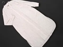 SunaUna スーナウーナ ストライプ バンドカラー シャツ ワンピース size38/白 ■◇ レディースのサムネイル