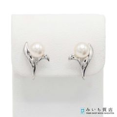 正規品✨MIKIMOTO パールイヤリング 箱付 シルバー - メルカリ
