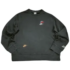 (即納) NIKE マルチロゴ ブラック スウェット