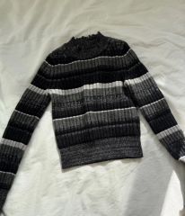 AMERI bumpy multi border knit top - メルカリ