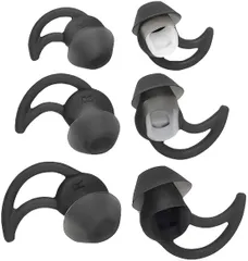 3サイズ S/M/L （完全ワイヤレスイヤホンに対応できません) 3ペア 等のイヤホン対応 IE3 SIE2 QC20 headphones（QC30） wireless ブラック 30 QuietControl SoundTrue／Bose Bose Bos