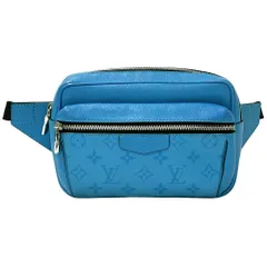 美品 ルイヴィトン タイガラマ バムバッグ ウエストバッグ ブルー LOUIS VUITTON ルイヴィトン タイガラマ バムバッグ アウトドア