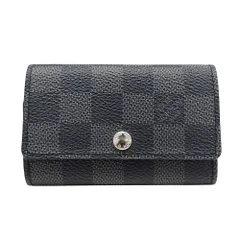 ルイ・ヴィトン LOUIS VUITTON キーケース メンズ ブランド ダミエグラフィットキャンバス ミュルティクレ6 ブラック N62662 6連キーケース 小さめ コンパクト おしゃれ 【中古】