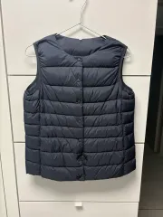 レディース 無印良品 無地 ライト ダウン ベスト Lサイズ