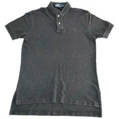 90年代 Polo by Ralph Lauren ポロ ラルフローレン ポロシャツ ブラック(メンズ M)中古 古着 Y0082